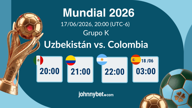 horarios y favorito quien gana uzbekistan vs colombia copa del mundo 
