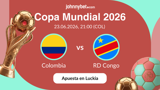 apuesta Colombia vs RD Congo Mundial