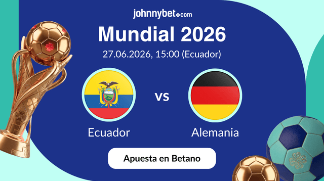 pronóstico Ecuador vs Alemania cuotas