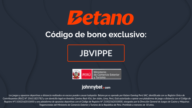 Betano código promocional Perú 2026