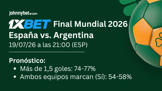 mejores apuestas pronóstico quién gana españa vs argentina final mundial 2026