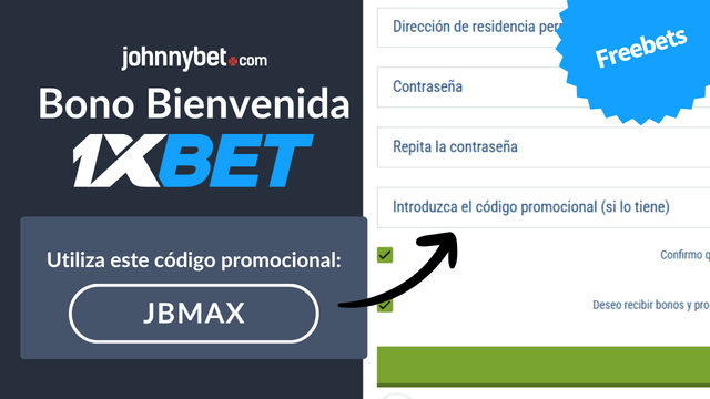 1XBET código promocional