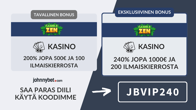 gamblezen eksklusiivinen bonus