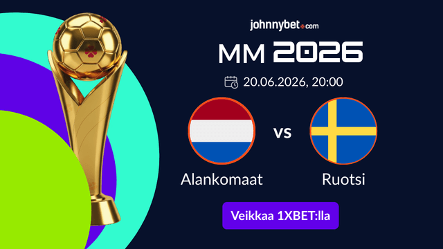 alankomaat ruotsi vedonlyöntibonus