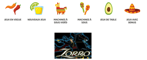 Zorro - un slot à la Fiesta Casino