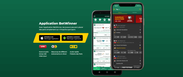 Betwinner sénégal appli mobile 