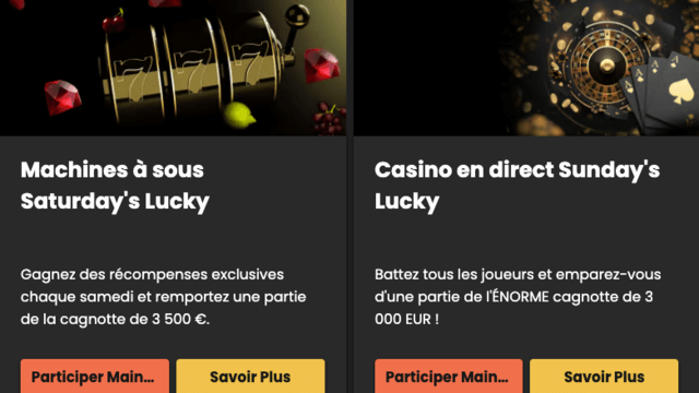occasion promotion casino Lucky Block