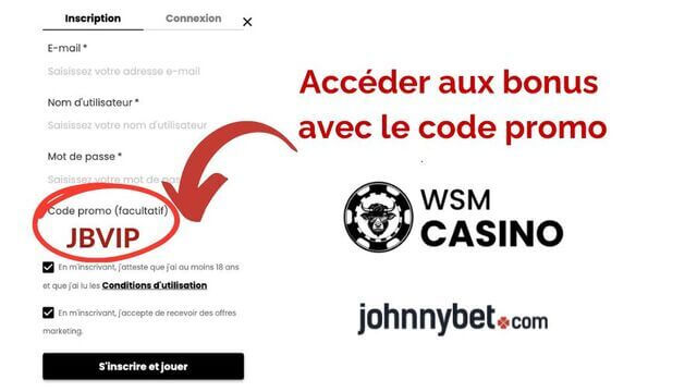 enregistrement voucher WSM Casino
