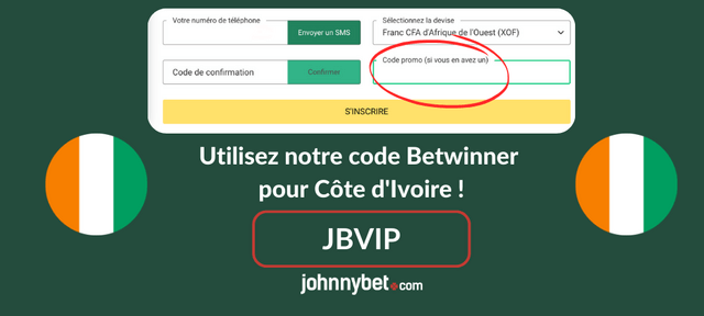 inscription Betwinner CI avec code promotionnel