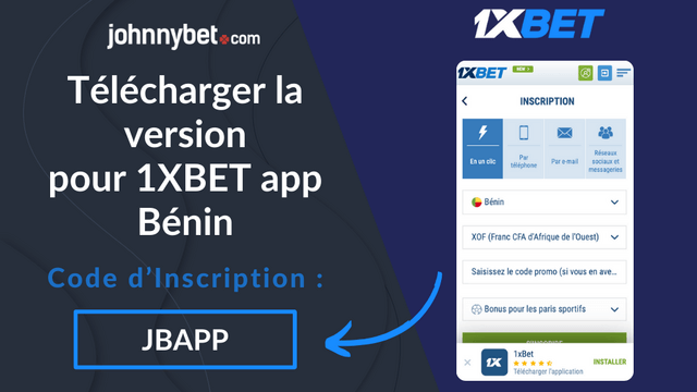 voucher 1XBET smartphone Bénin 