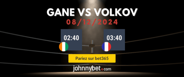 meilleurs paris Gane vs Volkov en ligne