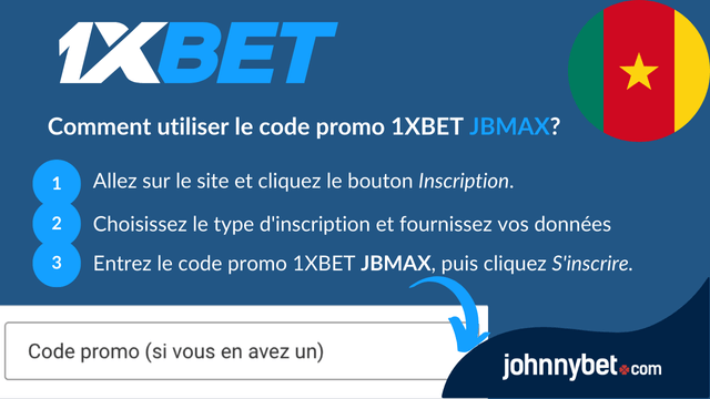 1XBET Cameroun code promotionnel