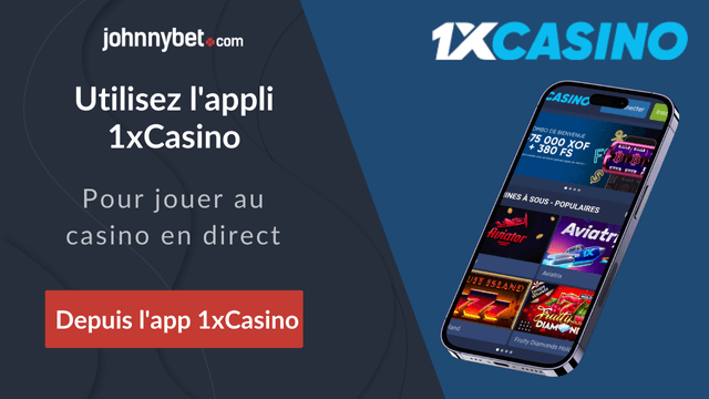 1xCasino jeux d'argent en ligne en direct