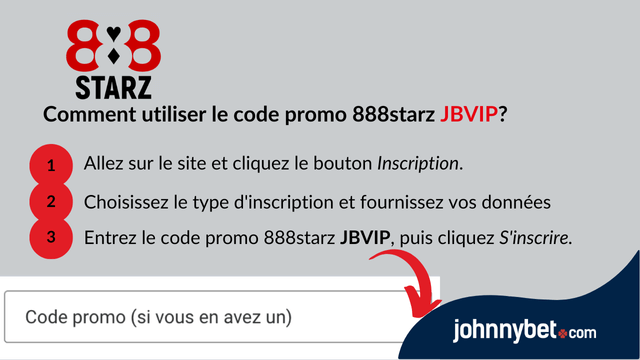 inscription code promo 888starz