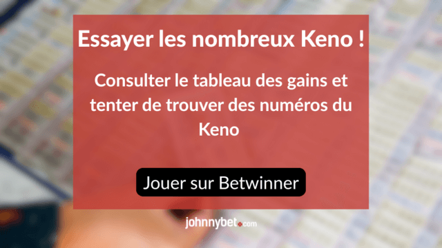 tableau resultats keno 