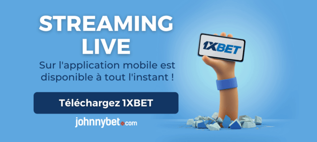 stream sur l'application 1XBET