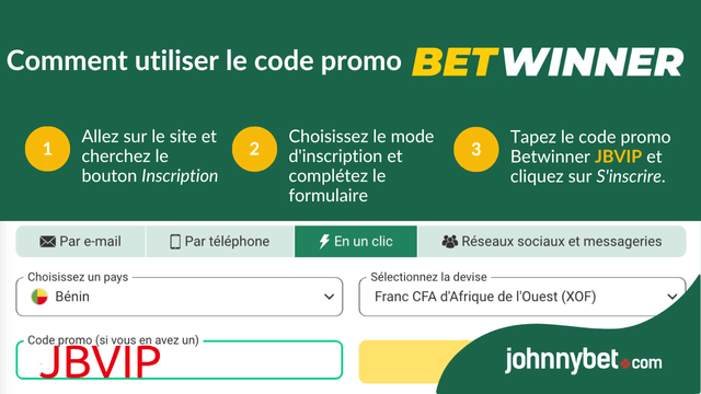 inscription Betwinner au Bénin