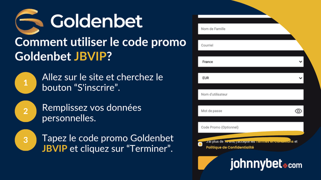 code promo Goldenbet inscription