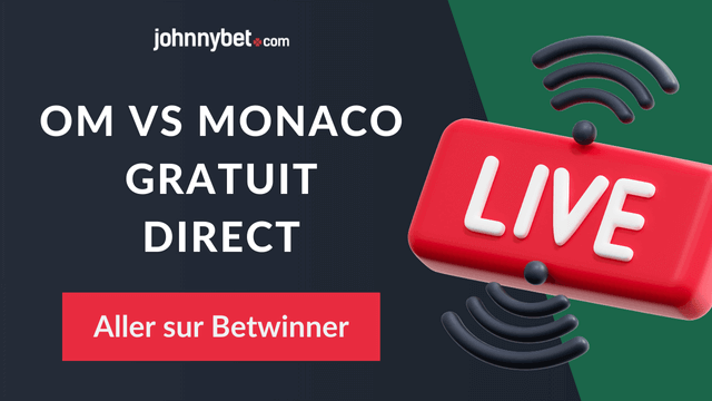om vs monaco live gratuit