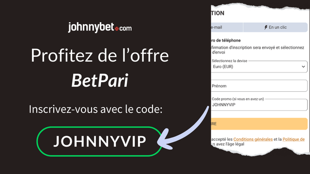 Bonus de bienvenue Betpari