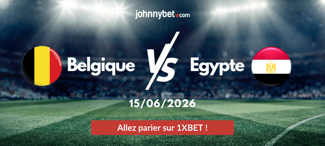 top paris sportifs sur Belgique vs Egypte