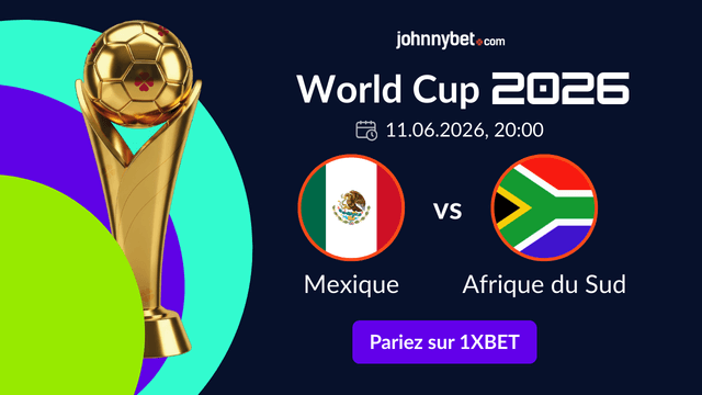 meilleurs paris sportifs Mexique vs Afrique du Sud