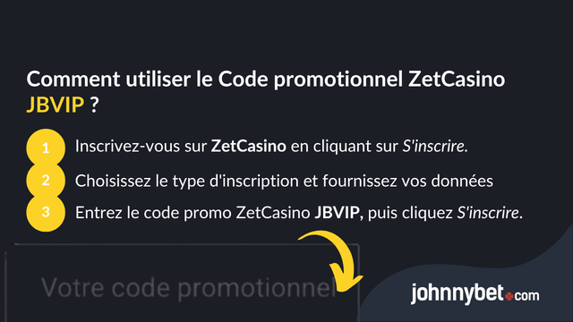 enregistrement code promotionnel zetcasino