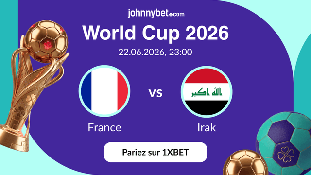 top paris sportifs France vs Irak