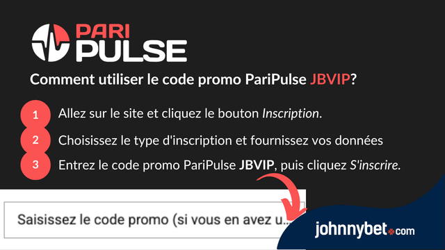 inscription code promo paripulse 2026