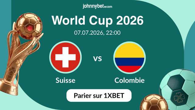 parier sur Suisse vs Colombie