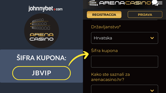 Arena Casino bonus kod