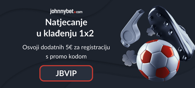 JohnnyBet bonus u natjecanju 1x2 za registraciju