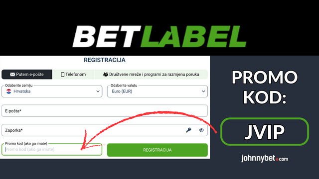BetLabel promo kod za registraciju