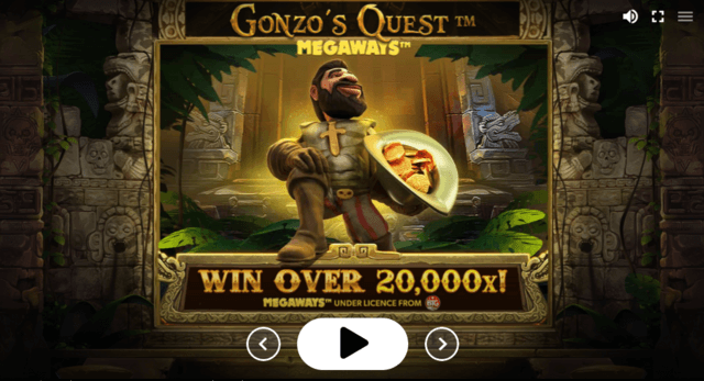 Gonzo's Quest Megaways játék ingyen gyakorlás