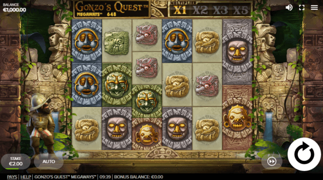 Gonzo's Quest Megaways slot ingyen pörgetés