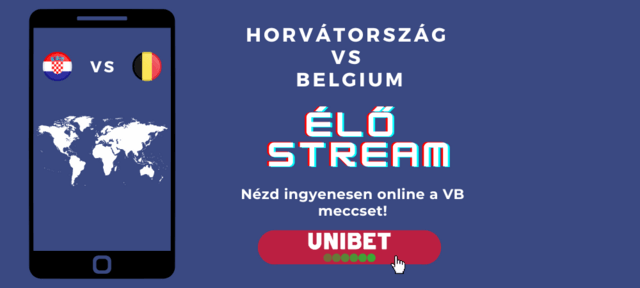 Horvátország vs Belgium VB meccs élő közvetítés online