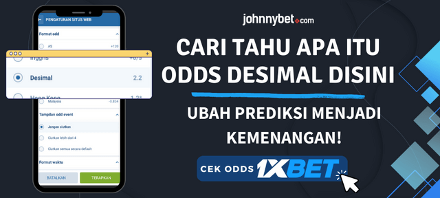 penjelasan odds desimal