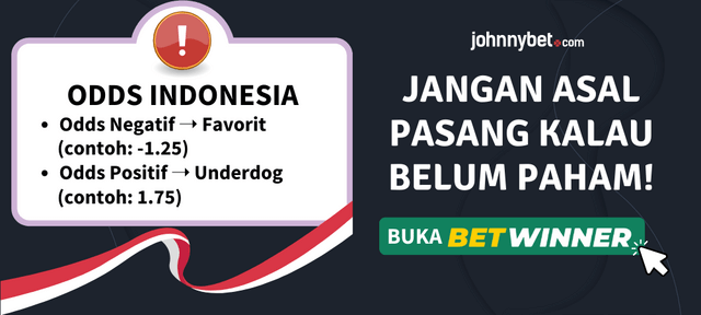 penjelasan odds positif dan negatif indonesia
