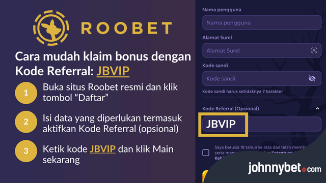 registrasi kode referral roobet