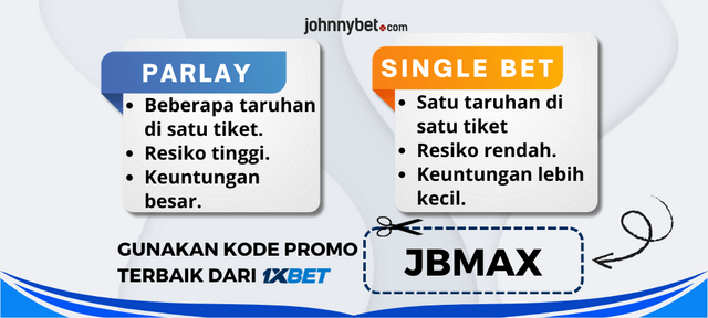 pilih taruhan parlay atau single bet