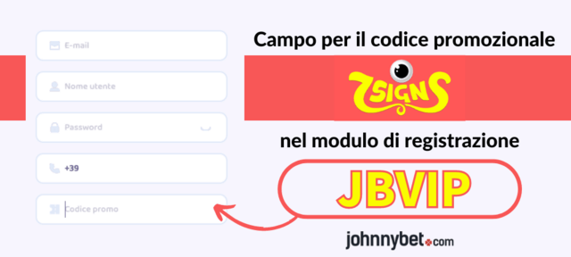 registrazione 7Signs con codice promo
