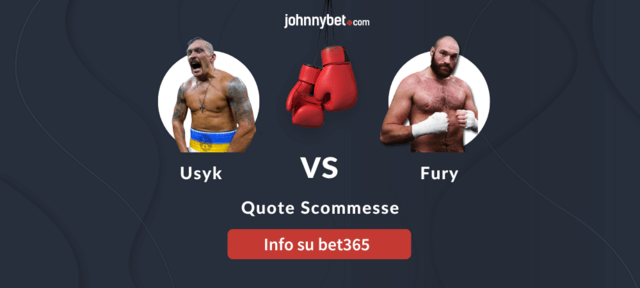 scommesse boxe usyk fury