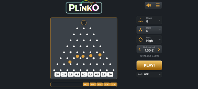 무료 Plinko 게임 데모