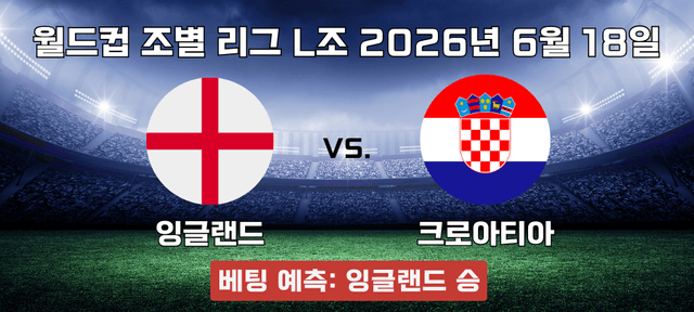 잉글랜드 vs 크로아티아 승리 예측 