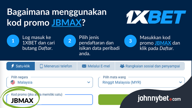 1xbet kod promo pendaftaran