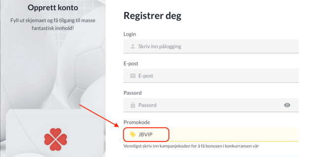 registrering hos Johnnybet