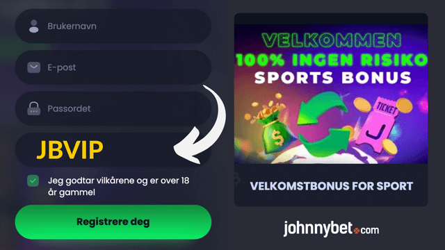 Jackbit henvisningskode registrering