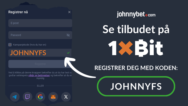 1xbit kampanjekode registrering