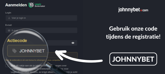 registreren bij legalebookmaker met een bonus