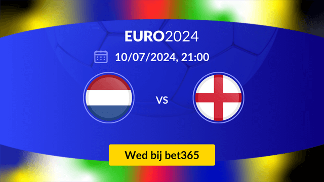 wedden op nederland vs engeland bij een online bookmaker